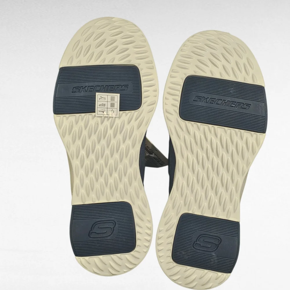 Skechers Bellinger Garmo Slip-on Comfort Boat Shoe Navy Blue Size 7